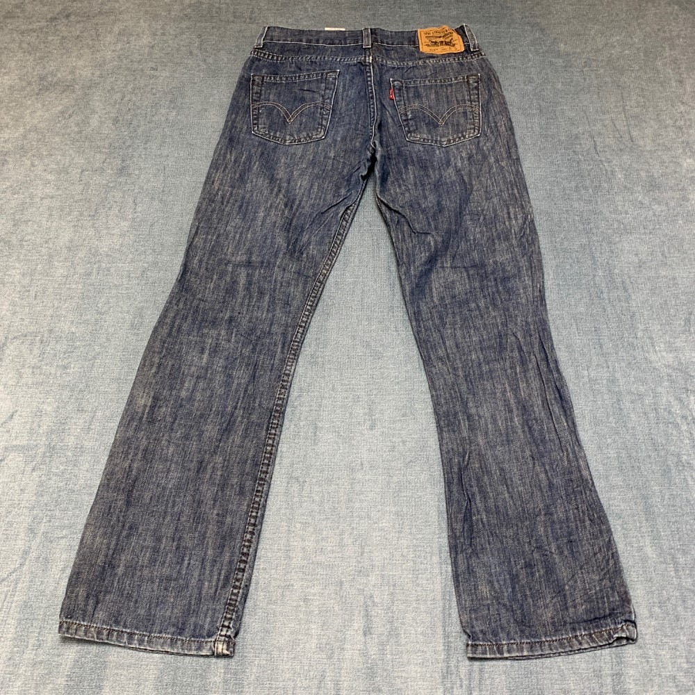 Vintage Levi's 514 Jeans Women 14R 27x27 Blue Denim Cotton Slim Fit Straight Leg
